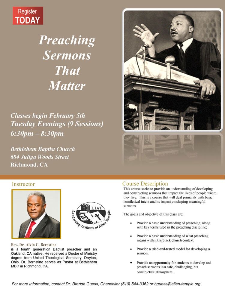 2019 Preaching Sermons that Matter